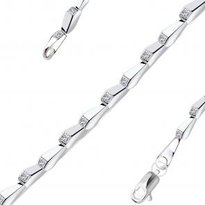 Серебряный браслет ЮЗ Корона с фианитом КС-FBLK 650 фото